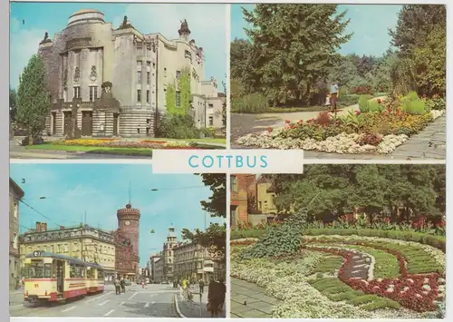 (96191) AK Cottbus, Mehrbildkarte, 1969