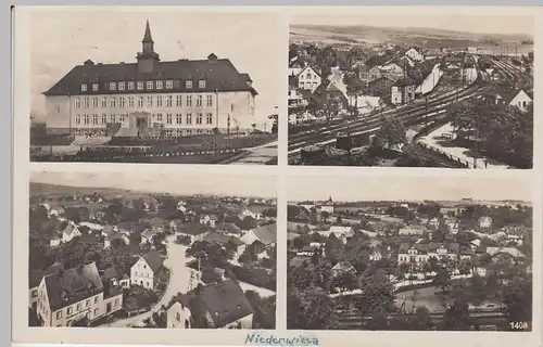 (92630) Foto AK Niederwiesa bei Chemnitz, Mehrbildkarte 1937