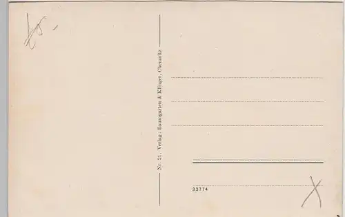 (90475) AK Chemnitz, Partie am Schlossteich, vor 1945