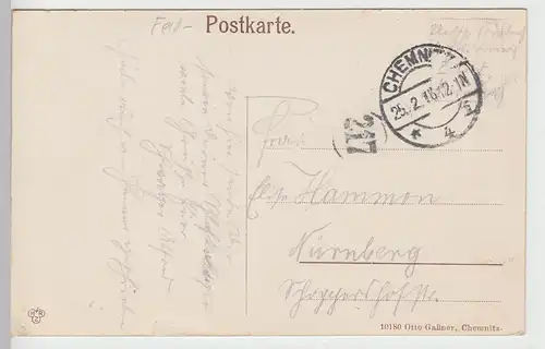 (89154) AK Chemnitz, Königstraße, Feldpost 1916