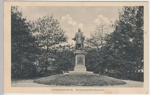 (88437) AK Chemnitz, Körnerdenkmal 1927