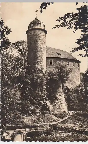 (86424) Foto AK Chemnitz, Karl Marx Stadt, Burg Rabenstein 1959