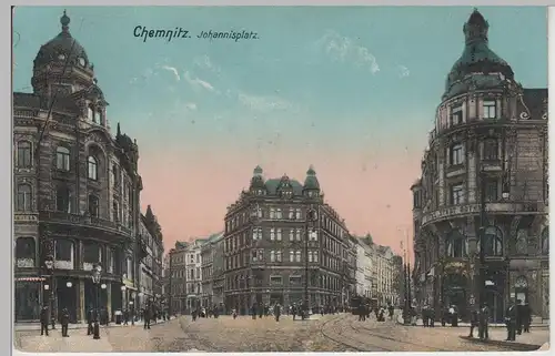 (82948) AK Chemnitz, Johannisplatz, 1912