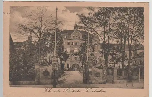 (76296) AK Chemnitz, Städtisches Krankenhaus 1919