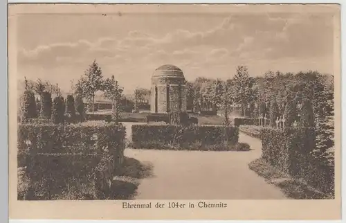 (70521) AK Chemnitz, Ehrenmal der 104er, 1925