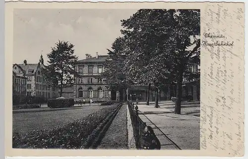 (46670) AK Chemnitz, Hauptbahnhof, 1936