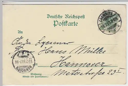 (22021) AK Chemnitz, Zimmermannsche Naturheilanstalt, Stadtpark 1899