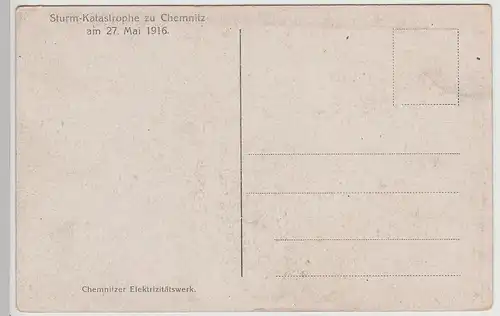 (115295) AK Chemnitz, Sturmkatastrophe 1916, Elektrizitätswerk