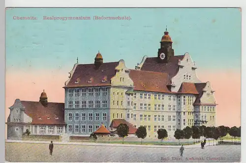 (112681) AK Chemnitz, Realprogymnasium, Reformschule 1912