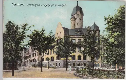 (112492) AK Chemnitz, Königl. Kreis und Amtshauptmannschaft 1907