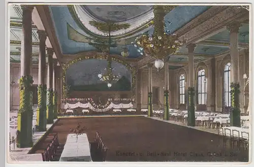 (111776) AK Grüna, Sachsen, Chemnitz, Hotel Claus, Konzert- u. Ball Saal, vor 19