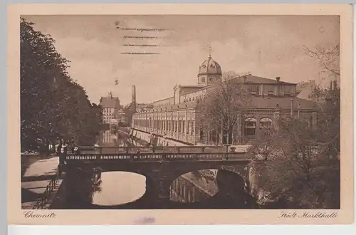 (106515) AK Chemnitz, Städtische Markthalle, 1926
