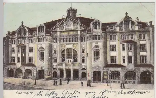 (106514) AK Chemnitz, Centraltheater, um 1910