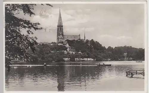 (106510) Foto AK Chemnitz, Schlossteich und Schlosskirche 1940