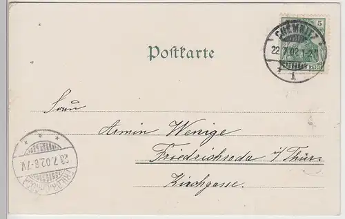 (104801) AK Chemnitz, Partie am Stadtpark, 1902