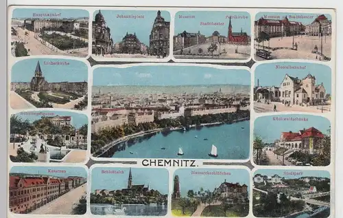 (103111) AK Chemnitz, Mehrbildkarte, vor 1945