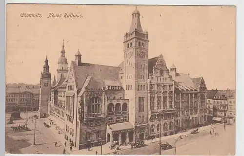 (101208) AK Chemnitz, Neues Rathaus 1913