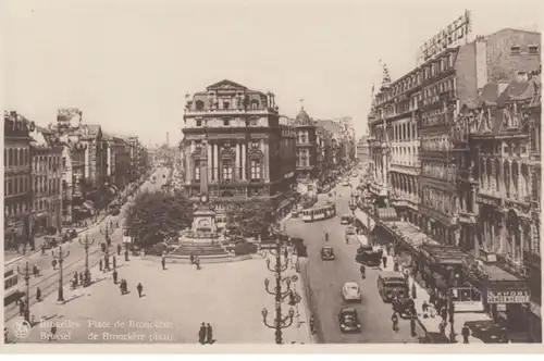 (681) AK Brüssel, Brouckere Platz, vor 1945