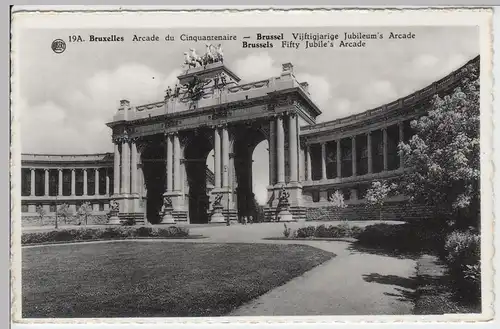 (51333) AK Brüssel, Bruxelles, Arcade du Clinquantenaire