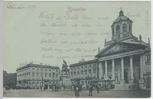 (51013) AK Bruxelles (Brüssel), Place Royale, 1899