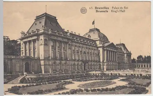 (51012) AK Bruxelles (Brüssel), Palais du Roi, vor 1945