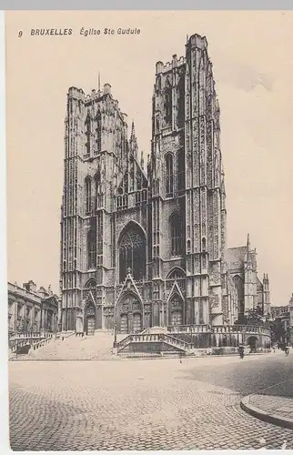(51007) AK Bruxelles (Brüssel), Eglise Ste Gudule, vor 1945