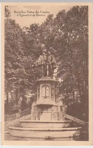 (50425) AK Brüssel, Bruxelles, Statue des Comptes d'Egmont, um 1915