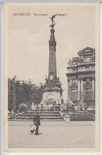 (23378) AK Bruxelles, Brüssel, Anspach Monument, vor 1945