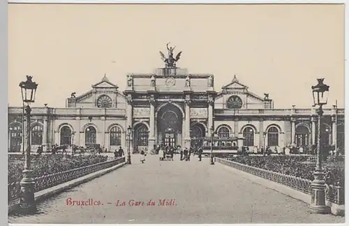 (22772) AK Bruxelles, Brüssel, Gare du Midi, vor 1945