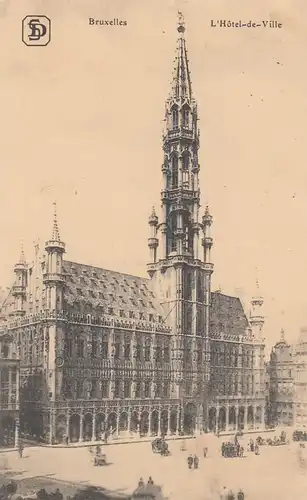 (108239) AK Bruxelles, Brüssel, L'Hotel de Ville, 1915
