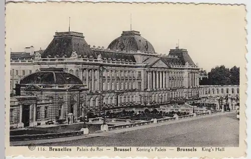 (10719) AK Brüssel, Bruxelles, Palais du Roi 1940