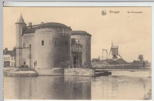 (15705) AK Bruges, Brügge, Belgien, Kreuztor, Kruispoort, vor 1945