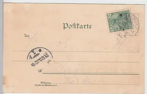 (97244) AK Gruss aus Bremen, Mehrbild Litho 1900