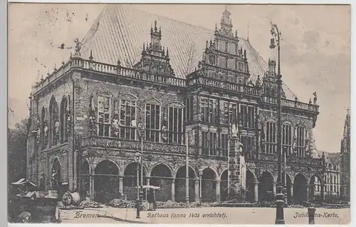 (93540) AK Bremen, Rathaus, Jubiläumskarte 1906