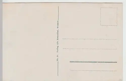 (92737) AK Bremen, Wallpartie am Doventor, vor 1945