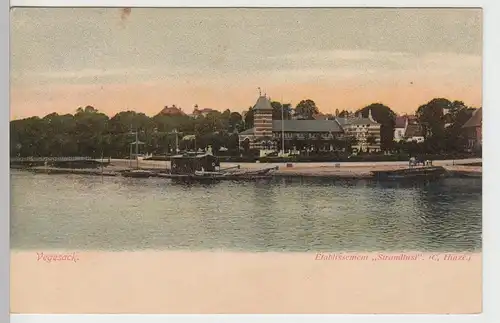 (85319) AK Bremen Vegesack, Etablissiment "Strandlust", 1906
