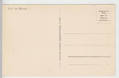 (84494) AK Bremen, Am Wall, Der Rosslenker, vor 1945