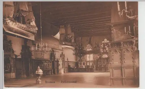 (84493) AK Bremen, Rathaussaal, vor 1945