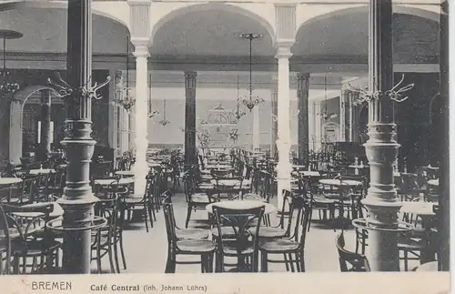 (83775) AK Bremen, Café Central, Inneres, 1908