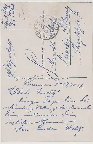 (80321) AK Bremen, Roland der Riese, Feldpost 1917