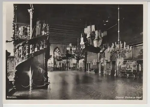 (77144) Foto AK Bremen, Oberer Rathaus-Saal, 1935