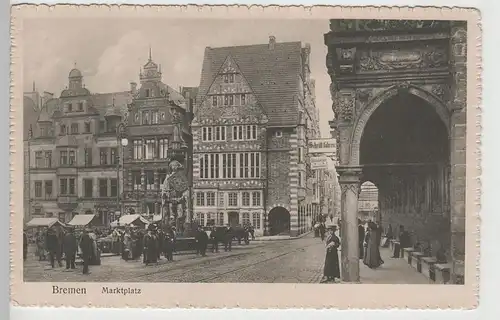 (71571) AK Bremen, Marktplatz 1914