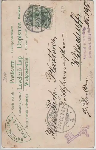 (70434) AK Ratskeller Bremen, Bachusfass 1902