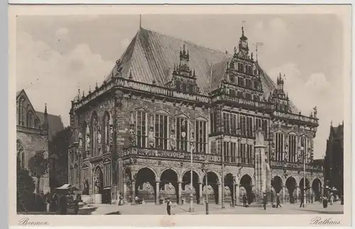 (66406) AK Bremen, Rathaus, 1930