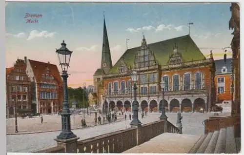 (3405) AK Bremen, Markt, vor 1945