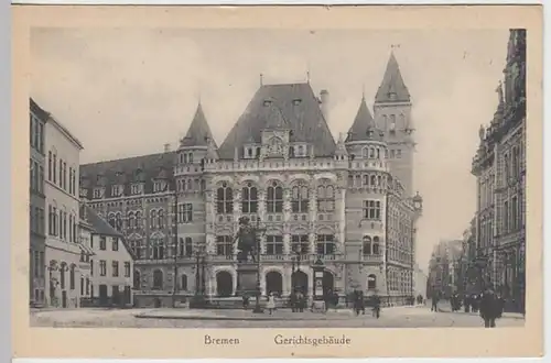 (24147) AK Bremen, Gerichtsgebäude, vor 1945