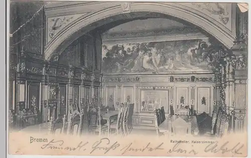 (115827) AK Bremen, Ratskeller Kaiserzimmer 1905