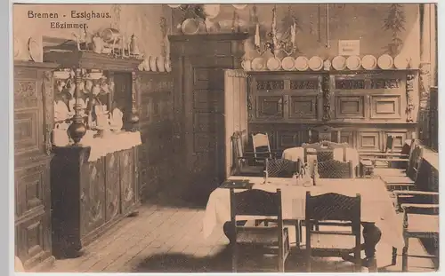 (114886) AK Bremen, Eßzimmer im Essighaus um 1906