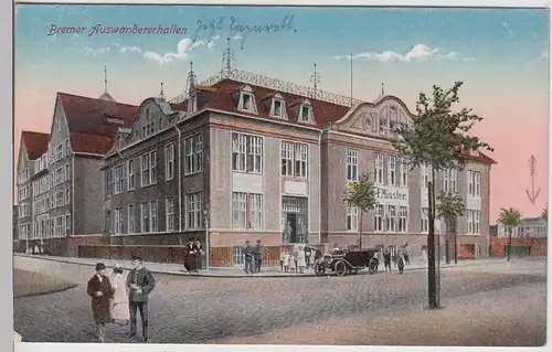 (112503) AK Bremen, Auswandererhallen, später Lazarett, Feldpost 1918