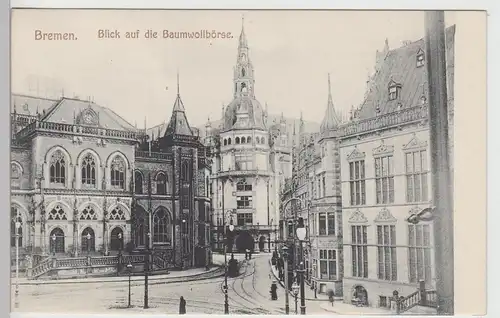 (111454) AK Bremen, Baumwollbörse, vor 1945